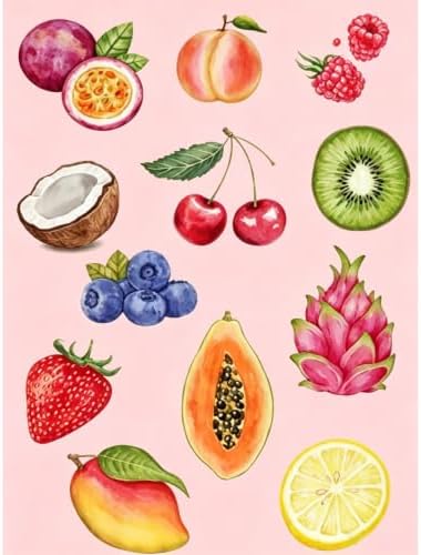 Pink Fruit Diamond Art Kits for Adults Diamond Painting Kit for Beginner by KICHANG