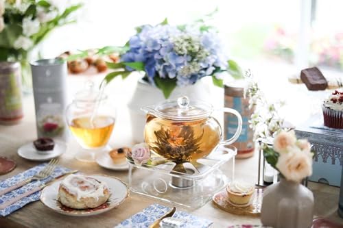 Teabloom Kyoto 2-in-1 Tea Kettle and Tea Maker – Glass Teapot with Removable Loose Tea Filter – Tea Connoisseur's Choice - Image 2