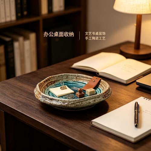 Fruit Bowl 8 Inch Decorative Bowl Ceramic Christmas Bowl Jewelry - Image 5