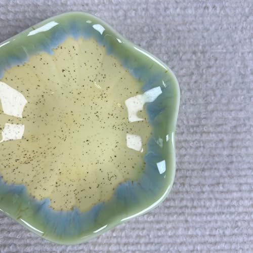 Jewelry Dish Tray - Ceramic Trinket Tray for Rings, Keys, Earrings | Decorative Key Bowl for Women, Gift for Friends, Sisters, Daughter, Mother, Lotus leaf shap, Jewelry Trays (Pale Yellow) - Image 5