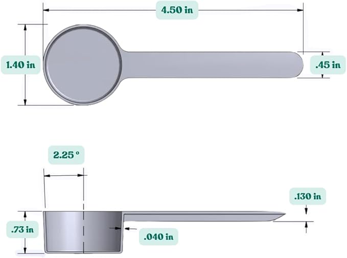 1 Tbsp (1/2 Oz. | 3 Tsp | 14.8 mL) Long Handle Scoop for Coffee, Protein Powder, Pet Food, Spices, Grains, Dry Goods – Food-Grade BPA-Free Plastic Measuring Spoon (Pack of 100)