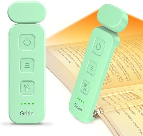 Gritin Reading Light, Rechargeable Book Light for Reading in Bed by Gritin