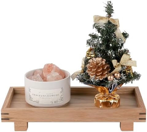 Decorative Tray Farmhouse Decor Wood Soap Holder, 10.8 * 5.3 Brown by zoocatia