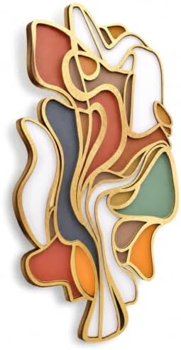 Mifoci Mid Century Modern Wood Wall Art, Abstract Wall Decor, Vertical by Mifoci