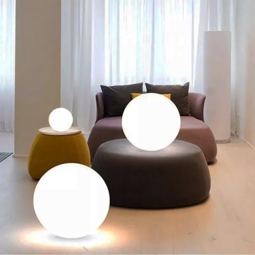 Globe Floor Lamp, 14-inch Color Charging Large LED Globe Orb Light Outdoor - Image 5