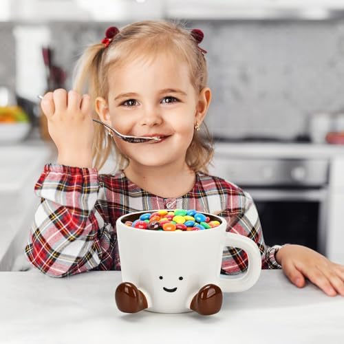 Coffee Mugs,Cute funny Mug For Women, 12.8oz/380ml Unique Ceramic Coffee Tea Cups, Office Mug Gift (chocolate) - Image 5