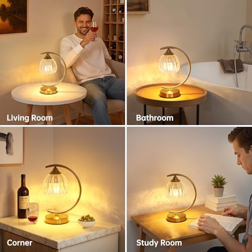 Shenmoyl Tulip Table Lamp, 5200mAh Cordless Touch Control Table Lamp with 3 Color Temps & Stepless Dimming, Rechargeable Battery Table Lamp for Living Room, Bedroom, Office, Shelf (Transparent Tulip) - Image 5
