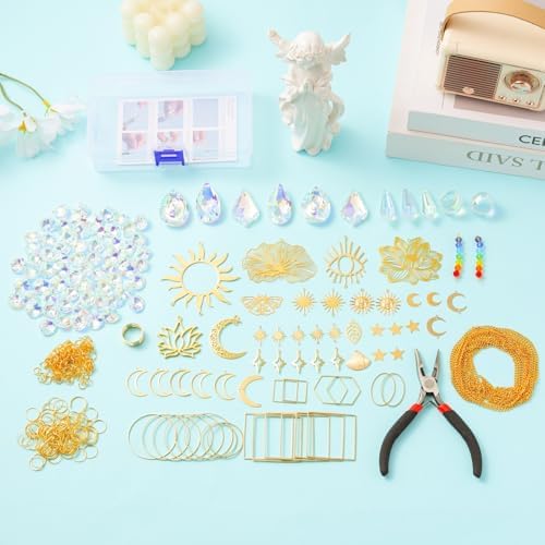 IcosaMro 400PCS Sun Catcher Kit Arts and Crafts for Adults Crystal Suncatcher Crafts Kit Suncatchers DIY Prism Making Supplies for Indoor Window Hanging, Outdoor Garden Decor Wedding Christmas - Image 7
