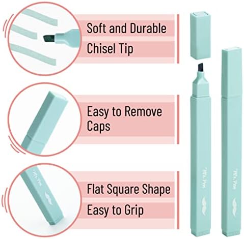 Mr. Pen- Aesthetic Highlighters No Bleed, 8 Pack, Earthy Colors, Chisel Tip | Cute Highlighters Assorted Colors for Journaling, Highlighting, Underlining, Fast Dry, Back to School Supplies - Image 3