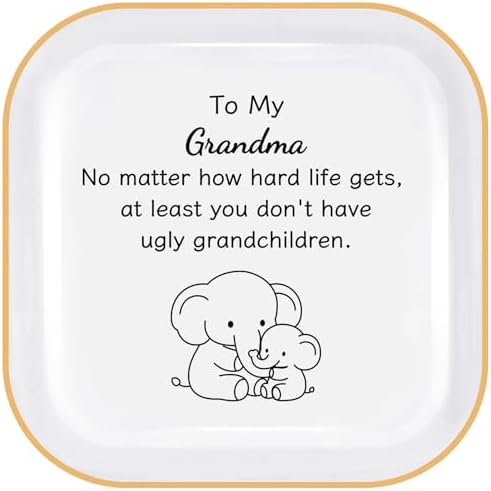 Elephant Gifts for Grandma Christmas, Cute Grandma Gifts from Grandchildren by PUDDINGCABIN