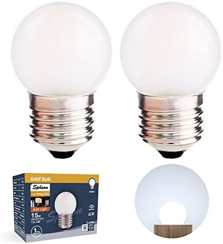 G40 1.5w Dim Led Bulb Equal 15 Watt Light Bulbs Bright White 6000k by lightinlife-DIYIdeallife