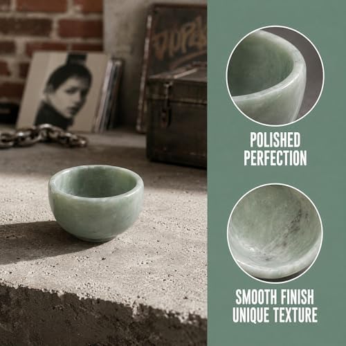 2 PCS Ring Bowl Jade Stone Trinket Dish Small Jewelry Holder Suitable For Vanity Nightstand Desk Decor Crystal Storage Home Office Accessories - Image 4