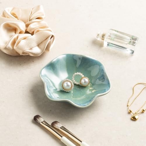 Ceramic Lotus Leaf Trinket Dish, Ring Holder for Jewelry - Image 6