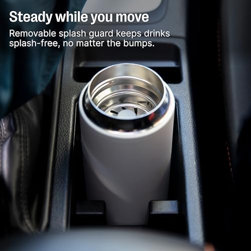 Fellow Carter Move 12oz Ceramic-Lined Coffee Travel Mug - Vacuum-Insulated Stainless Steel Tumbler, No Metallic Taste, Leak-Proof, Hot 12Hr Cold 24Hr, Dishwasher Safe, BPA-Free, Matte White - Image 7
