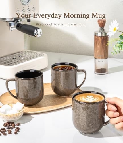 LERATIO Ceramic Coffee Mugs Set of 6,12oz Handmade Coffee Mugs Set - Image 6
