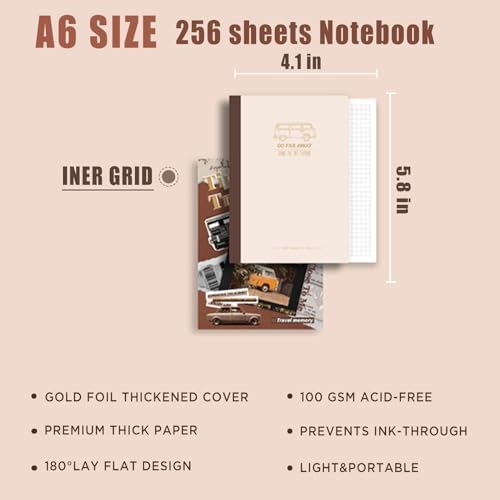 Travel Scrapbooking Supplies Kit, A6 Notebook, Vintage Junk Journaling Kit - Image 6