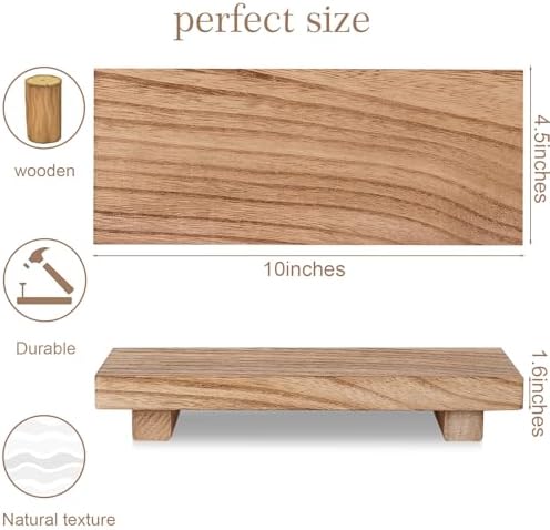 Wood Bathroom Tray Farmhouse Decor Kitchen Soap Holder, 10"x4.5" Brown - Image 5