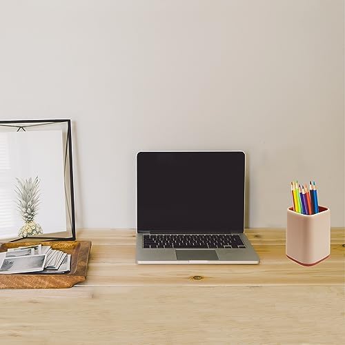 ZUFECY Pencil Holder, Makeup Brush Holder Desktop Organizer Storage Case Scandinavian Design for School Home Office Supplies (Pink) - Image 5