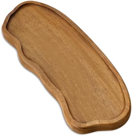 Small Wood Tray – Acacia Serving Platter Vanity Tray Mini Wooden Tray Decor by WILLKOMMEN