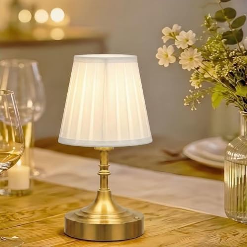 Gold Small Cordless Table Lamp Rechargeable,Mini Lamp - Kitchen Countertop by Unknown