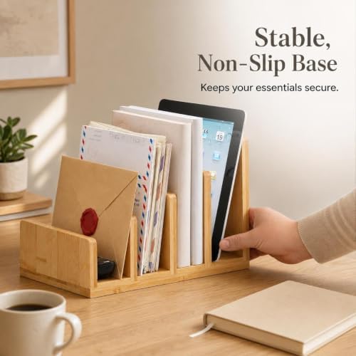 Wood Desktop Organizer, Modern - Image 3