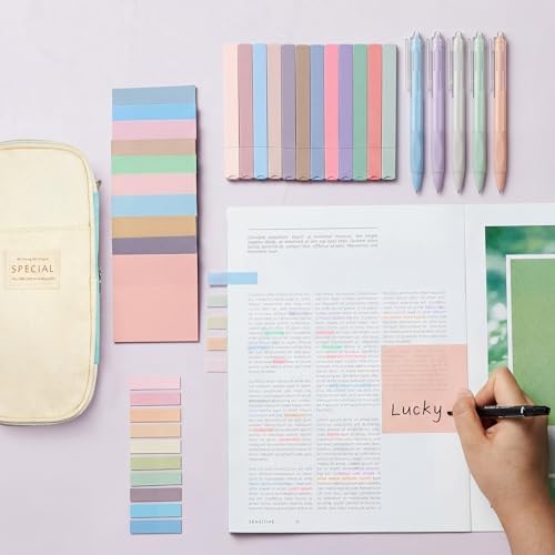 Jutom 39 Pcs Aesthetic Book Annotation Kit,Mint Green,Cute Style - Image 2
