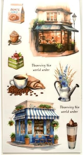 Aesthetic Journaling Sticker Books for Adults - Pre-Cut Scrapbook Stickers Vintage 20 Sheets Junk Journal Supplies Watercolor Scrapbooking Stickers Planner Cottagecore Decorative DIY Arts Craft Making - Image 5