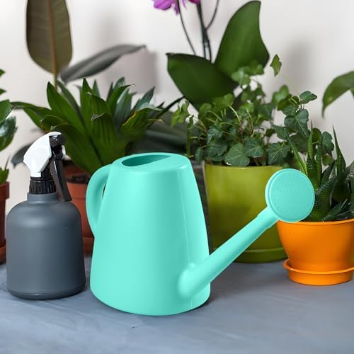 ZXJ Plant Watering Cans for Indoor and Outdoor Home Garden Plants - with Long Spout - SkyBlue - 1/2 Gallon - Image 6