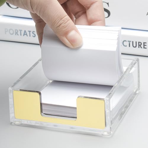 NatSumeBasics Gold Sticky Note Holder Memo Note Pad Holder Dispenser - Image 5