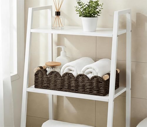 CubesLand Toilet Paper Storage Basket Organizer, Small Wicker Decor Basket - Image 6