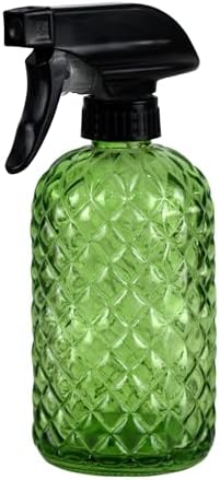 12Oz Glass Plant Spray Bottle with Black Plastic Top Pump by Hzxcuim