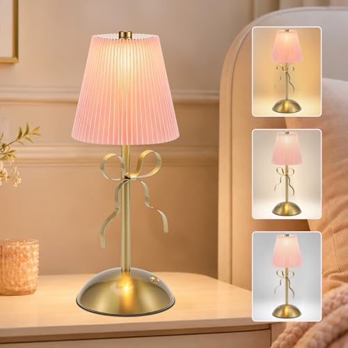 Bow Table Lamps,Cordless Rechargeable LED Table Lamps for Living Room by Unknown
