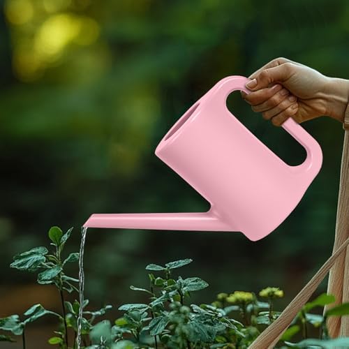 Plastic Watering Can - for Indoor and Outdoor Home Garden Plants - with Long Spout - Green - 1/4 Gallon - Image 7