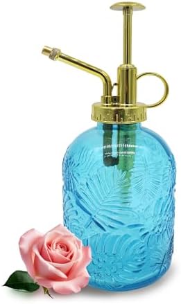Glass Plant Mister Spray Bottle, 350ML Vintage Plant Spritzer, Succulent Watering Bottle Glass with Top Pump, Small Plants Sprayer Watering Can for Indoor by VKSG
