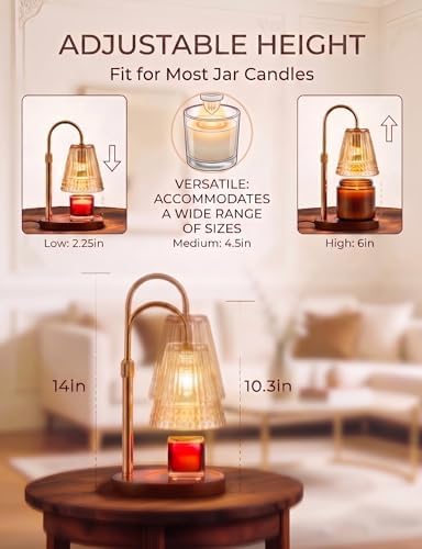 Candle Warmer Lamp with Timer Dimmer, Ideal Gift for Women & Mom, Smokeless Wax Melter for Scented Candles & Tarts, Dimmable Aromatherapy Home Decor, Ideal Gift for Women & Mom - Image 5