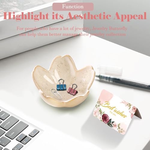 Ceramic Jewelry Dish Ring Holder Trinket Dish Bedroom Decor Gifts for Women - Image 6