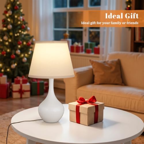 16.1" Touch Table Lamp for Nightstand, 3 Way Dimmable Small Bedroom Lamp - Image 4