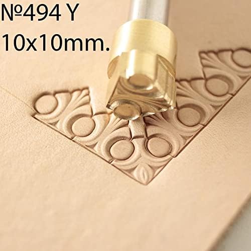 DandS ltd Leather Stamp Tool, Professional Steel Craft Tool for Leatherworking, Embossing, Carving & Stamping Leather Projects, Belts Wallets & DIY Projects Compatible with Mallet #494Y