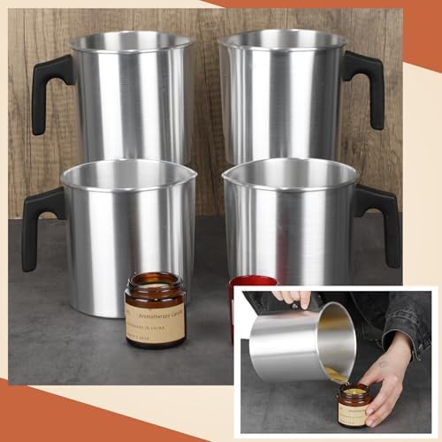 Ziliny 4 Pcs Candle Making Pouring Pot Wax Pouring Pitcher, 1.8 L - Image 6