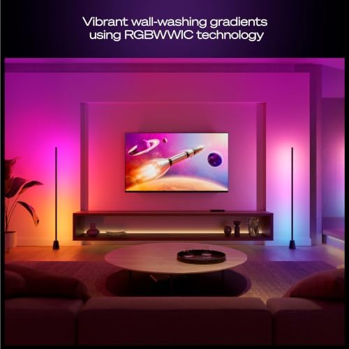 Philips Hue Play Floor Lamp, RGBWWIC LED, 53 Inch, 1-Pack, Black - Image 3