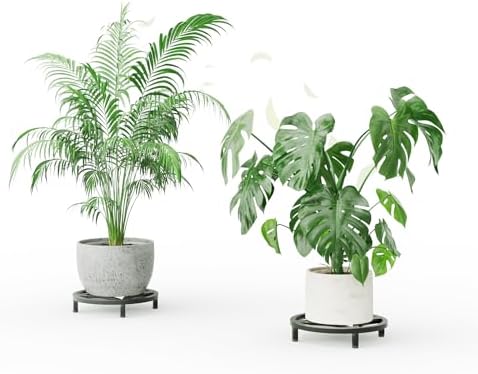 Zhongma 2 Pack 11.8" Low Plant Stand, Fully Assembled Heavy Duty Pot Riser - Image 3