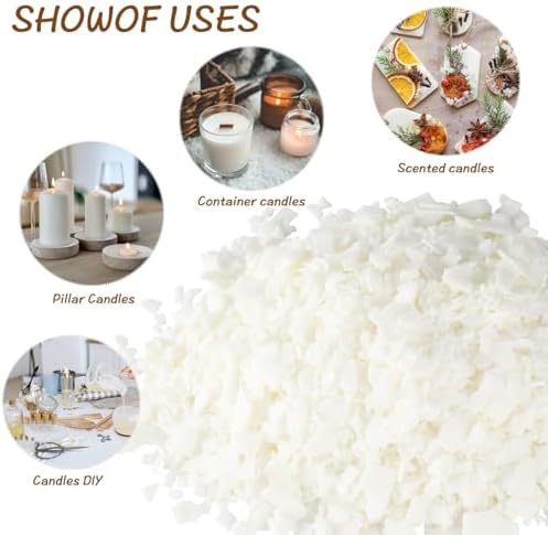 WREXCS 20 lb White Soy Wax DIY Candle Making（Flakes & Soft）,No additives and Pure，Perfect for Your DIY Projects - Image 5