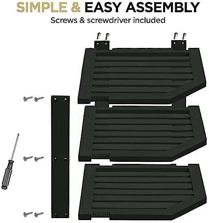 Bambüsi Black 3-Tier Corner Shelf, Kitchen Cabinet Organizer, Bamboo Rack - Image 6