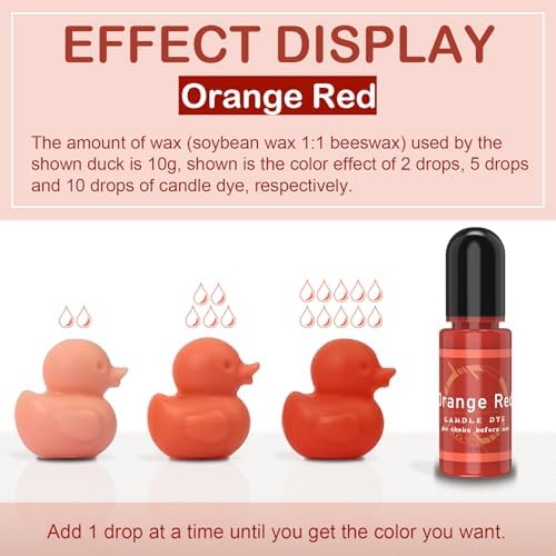 Candle Dye - 24 Colors Liquid Candle Making Dye for DIY candle making supplies Kit, Food Grade Ingredients Oil-Based Candle Coloring for Soy Wax Dyes, Beeswax, Gel Wax, Paraffin Wax - Each 0.35oz/10ml - Image 3