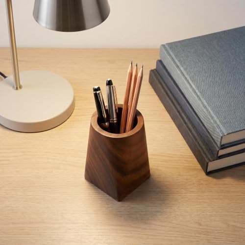 Walnut Wood Pen Holder, Office Desk Pencil Holder - Image 7