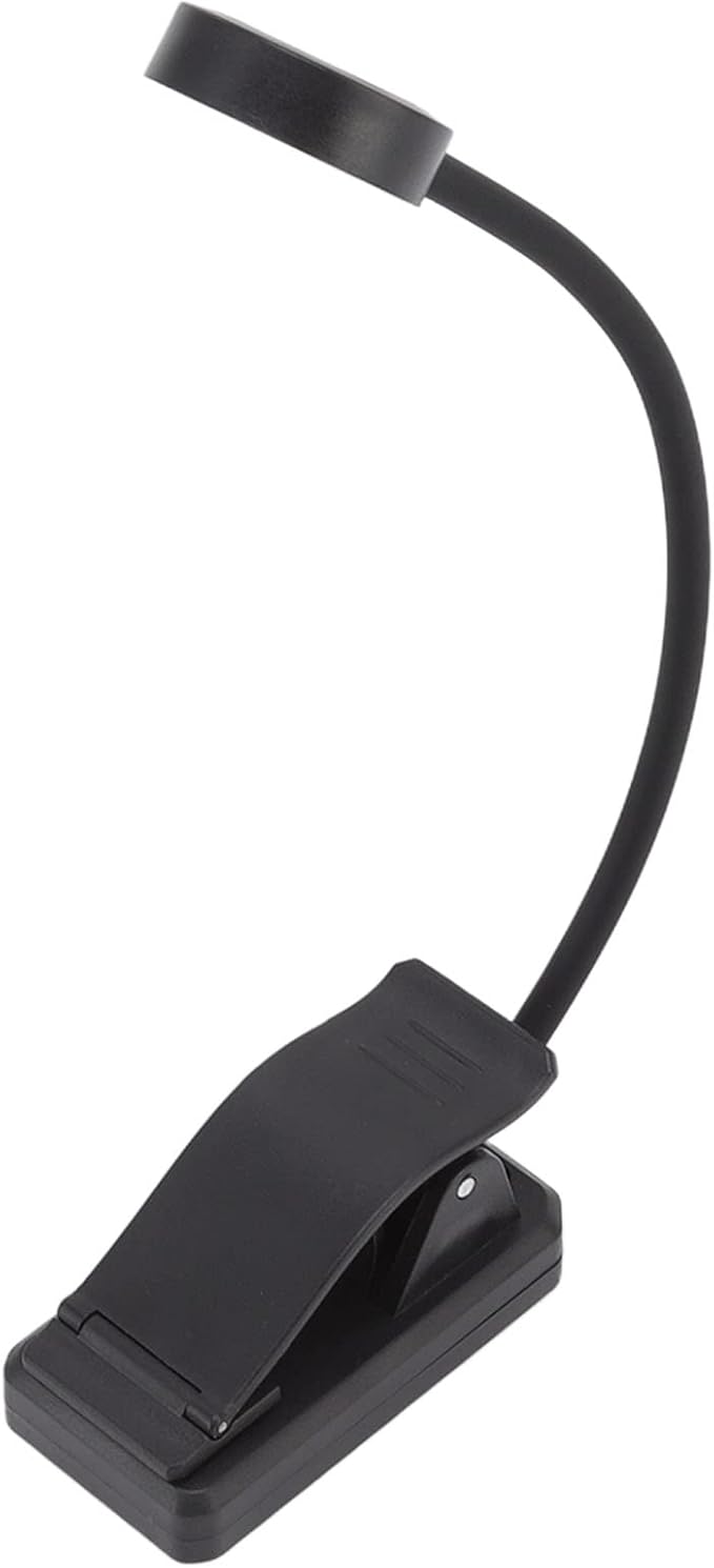Portable USB Rechargeable Book Light, LED Desk Lamp, ClampHolder-On Reading Light with 3 Color Temperatures for Children's Room Production Display