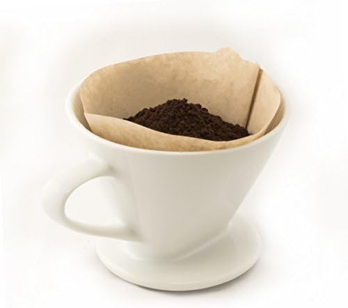Fino Coffee Filter Cone, Fine White Porcelain, Number 4-Size, Brews 8 to 12-Servings - Image 4