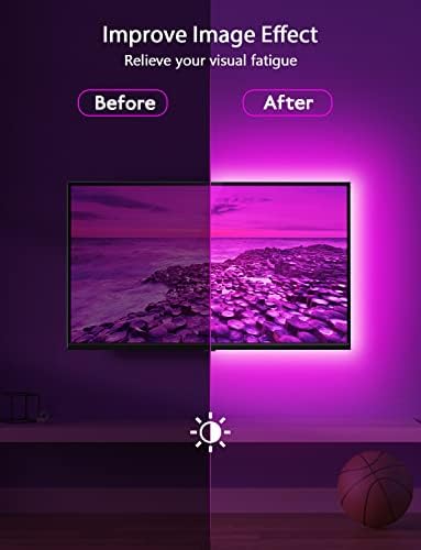 MATICOD LED Lights for TV Led Backlight, 9.84ft RGB Led Strip Lights USB TV Lights Behind 32-43in, APP Remote Control Music Sync TV Led Light for Bedroom Gaming Home Décor - Image 3