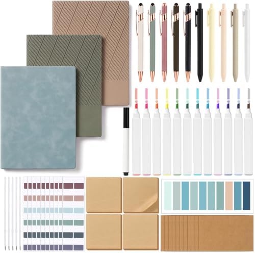 51 Pcs Aesthetic Journaling Stationery Set,Blue by Unknown