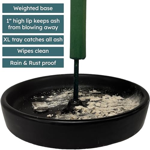 W4W Mosquito Stick Holder – Ceramic Holder for Incense & Mosquito Sticks – for Outdoor & Indoor use, Pool Side, Patio, Deck, Camping, Hiking, etc... - Image 5